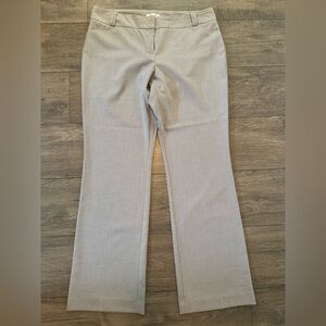 Van Heusen Womens Trouser Career Pants, Size 12 Beige Stretch Extensible